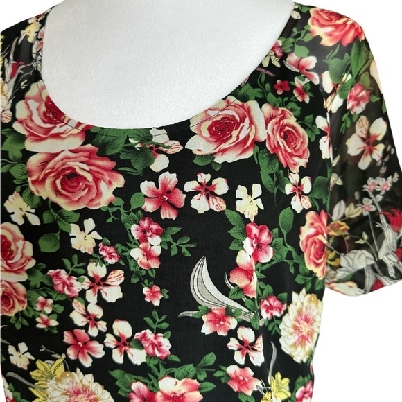 Elan Women’s Floral Short Sleeve Blouse Size 2XL - Picture 6 of 17